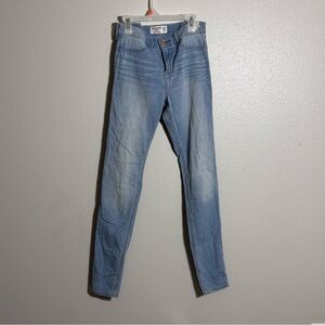 Abercrombie Kids Girl Denim Blue Jean Leggings size 15/16 Slim